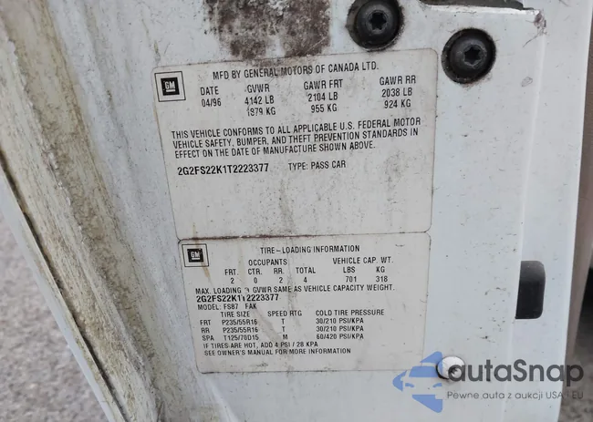 2G2FS22K1T2223377: 41954086