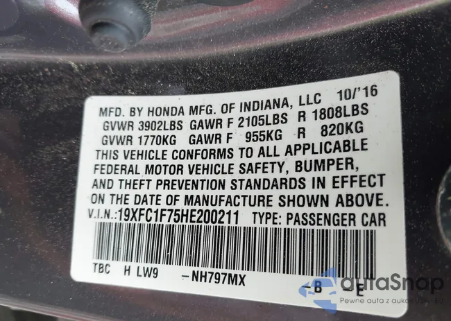 19XFC1F75HE200211: 41954126