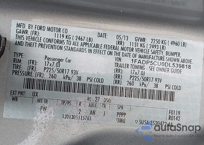 1FADP5CU0DL539818: 41953673