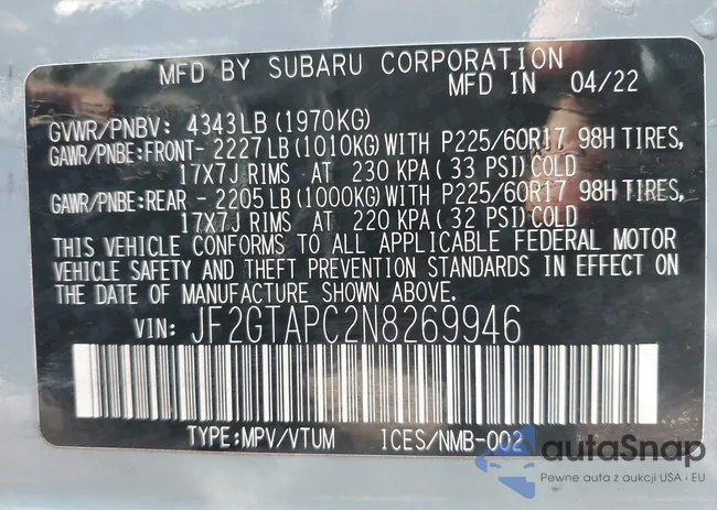 JF2GTAPC2N8269946: 41953720