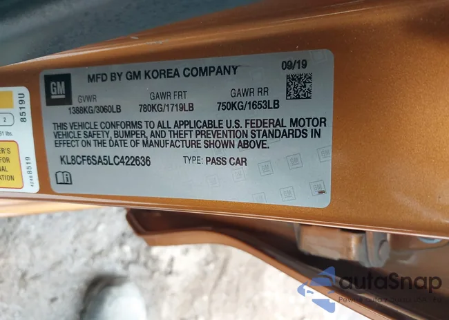 KL8CF6SA5LC422636: 41955102