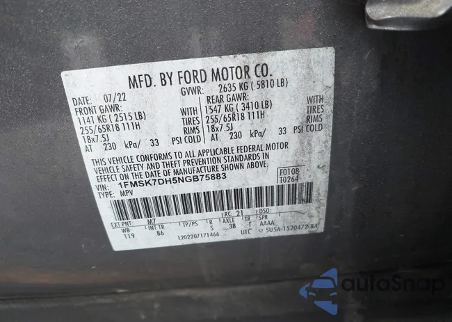 1FMSK7DH5NGB75883: 41956168