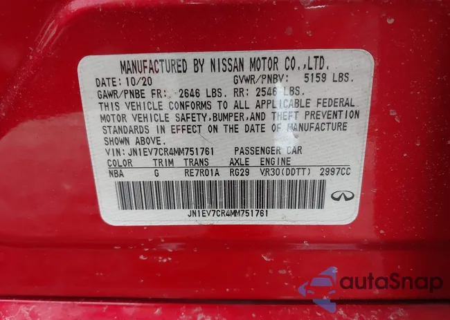 JN1EV7CR4MM751761: 41958167