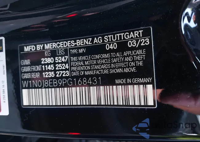 W1N0J8EB9PG168431: 41959326