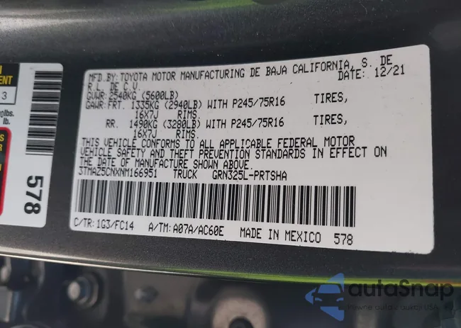 3TMAZ5CNXNM166951: 41958856