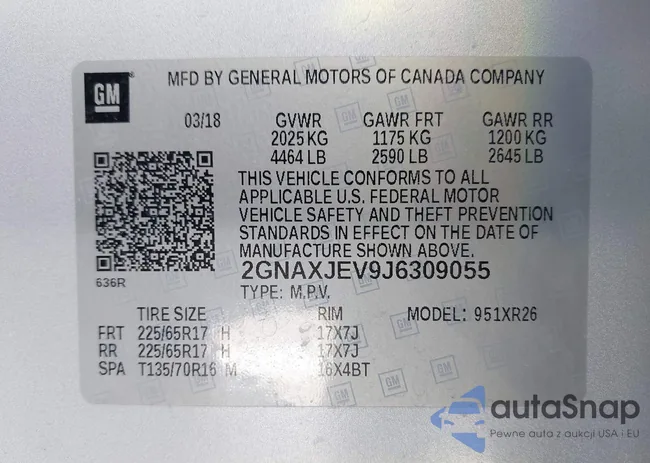 2GNAXJEV9J6309055: 41960518