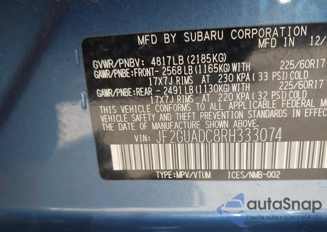 JF2GUADC8RH333074: 41959872