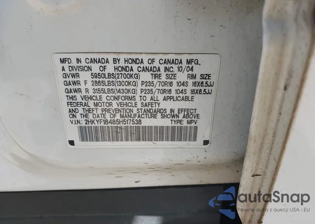 2HKYF18485H517538: 41959922