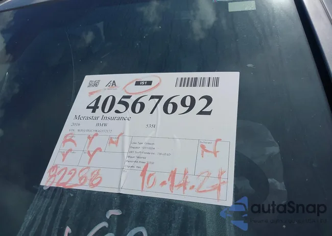 WBA5B1C59GG552172: 41960997