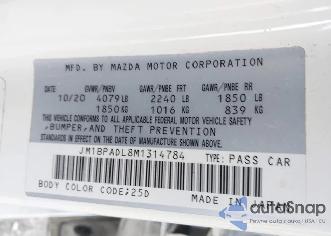 JM1BPADL8M1314784: 41961131