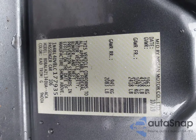 1N4BL4DV8LC177935: 41961392