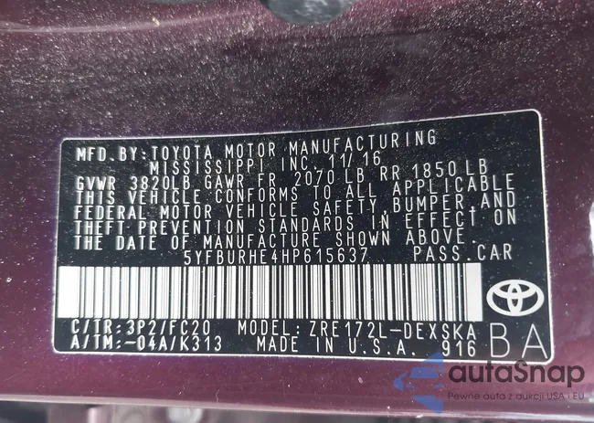 5YFBURHE4HP615637: 41961512