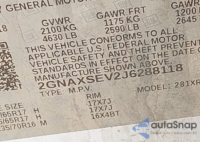 2GNAXSEV2J6288118: 41960858