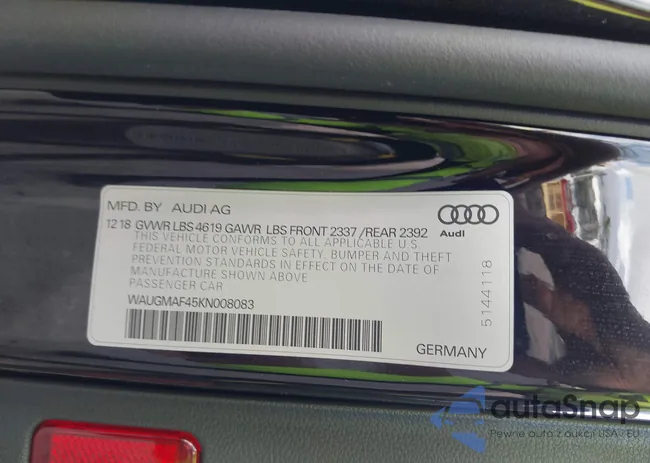 WAUGMAF45KN008083: 41962385