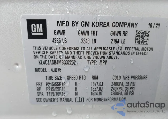 KL4CJASB4MB332252: 41963176