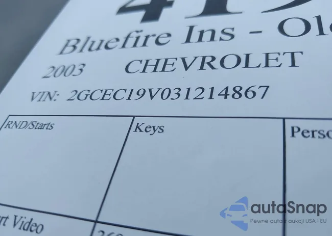 2GCEC19V031214867: 41963189