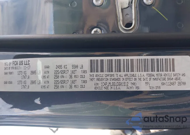 1C4PJMLB3JD601512: 41963342