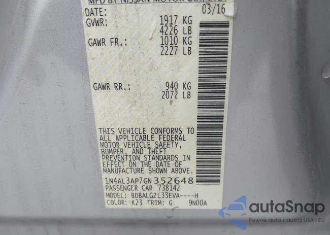 1N4AL3AP7GN352648: 41963360