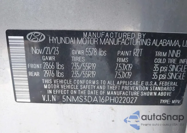 5NMS3DA16PH022027: 41963413