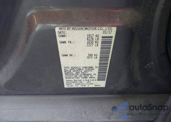 1N4AL3AP5HC194503: 41962575