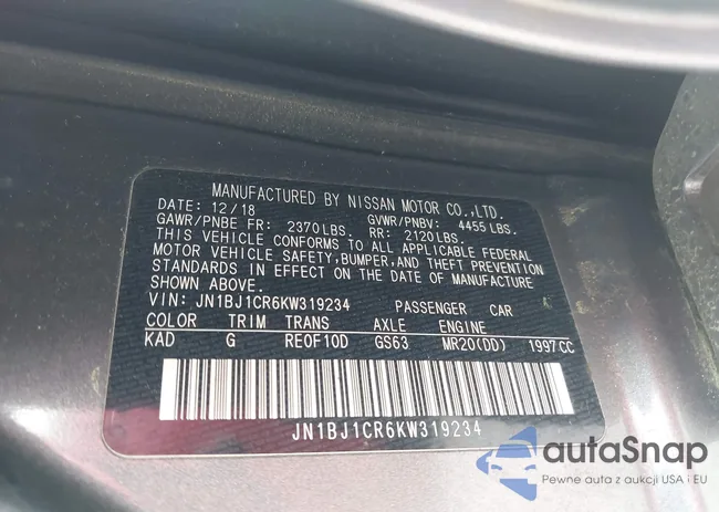 JN1BJ1CR6KW319234: 41962679