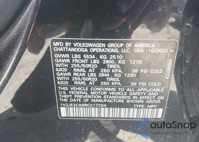 1V2JE2CA8RC217294: 41962704