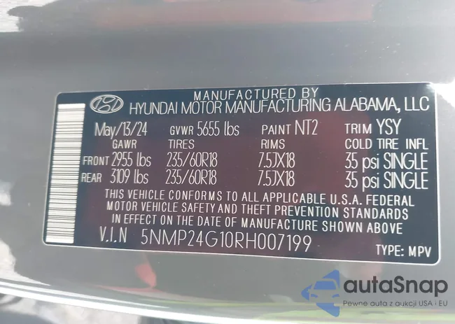 5NMP24G10RH007199: 41964552