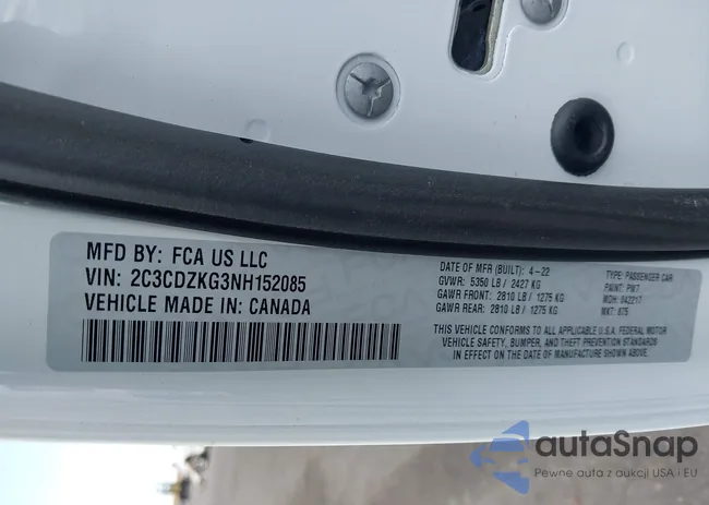 2C3CDZKG3NH152085: 41963631