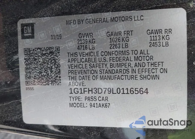 1G1FH3D79L0116564: 41965213