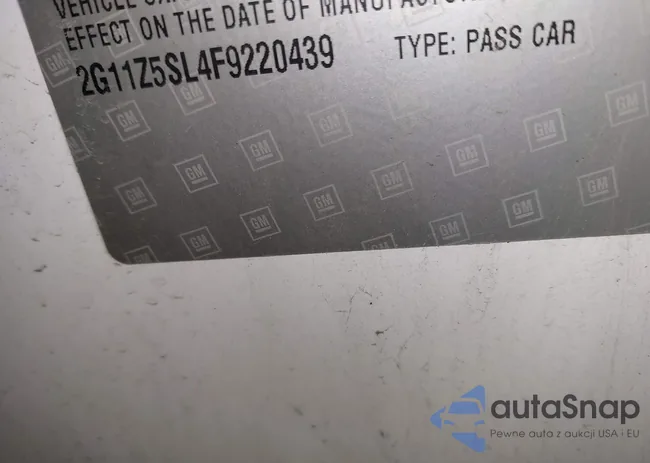 2G11Z5SL4F9220439: 41965406