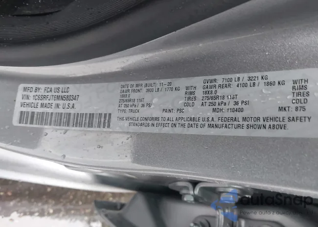 1C6SRFJT6MN580347: 41966270