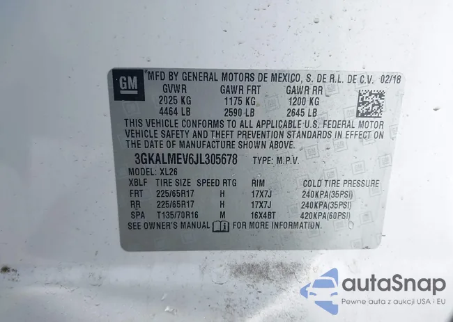 3GKALMEV6JL305678: 41966351