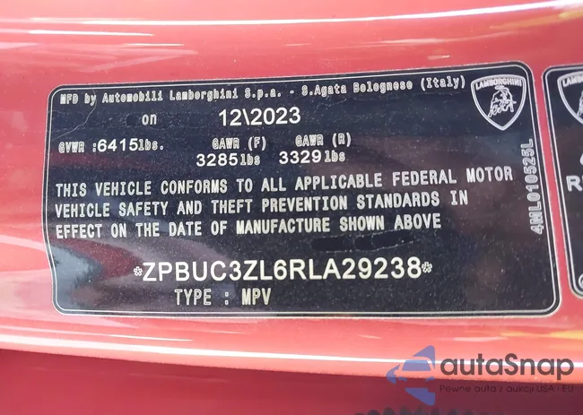 ZPBUC3ZL6RLA29238: 41966435