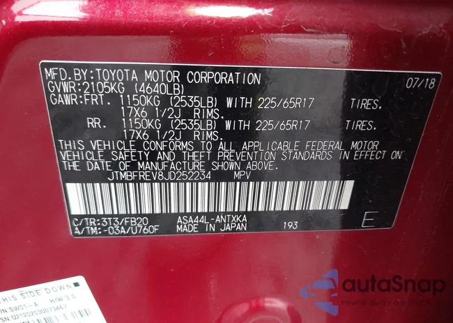 JTMBFREV8JD252234: 41965648