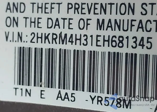 2HKRM4H31EH681345: 41965845