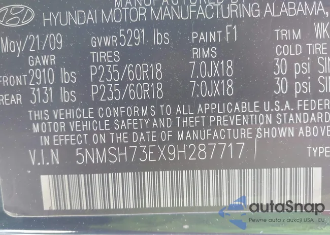 5NMSH73EX9H287717: 41967338