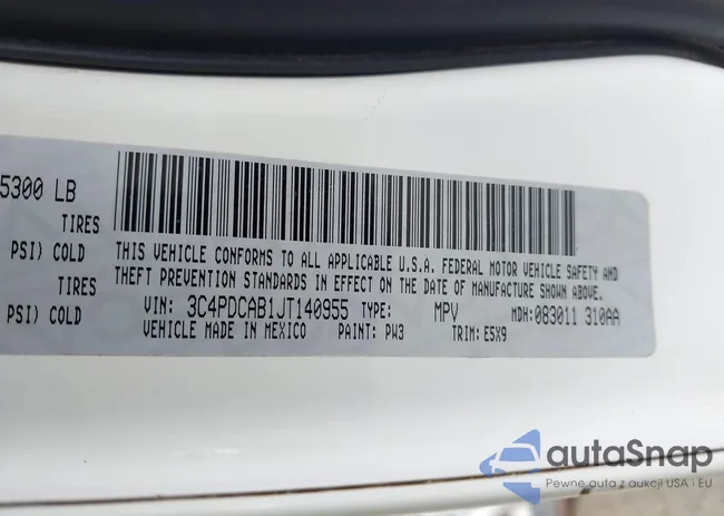 3C4PDCAB1JT140955: 41968324