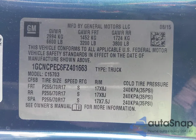 1GCNCPEC6FZ401663: 41968473