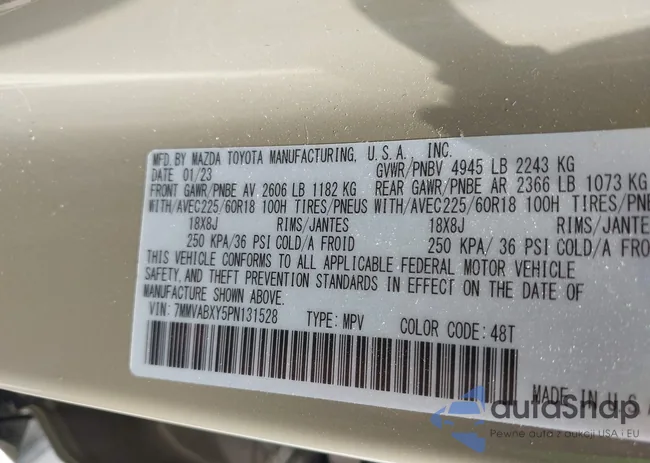 7MMVABXY5PN131528: 41968532