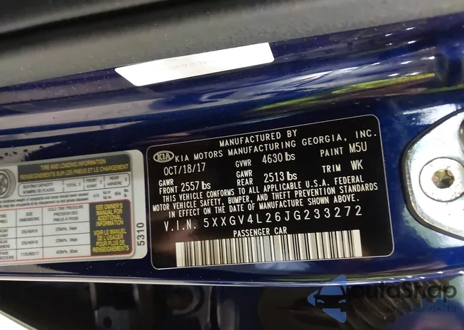 5XXGV4L26JG233272: 41968885