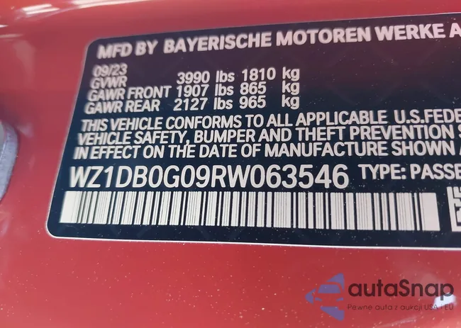 WZ1DB0G09RW063546: 41970300