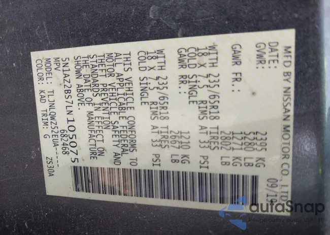 5N1AZ2BS7LN105075: 41969595