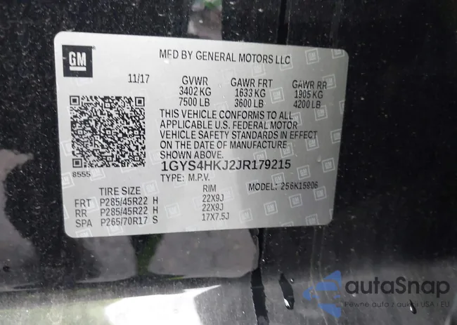 1GYS4HKJ2JR179215: 41969880