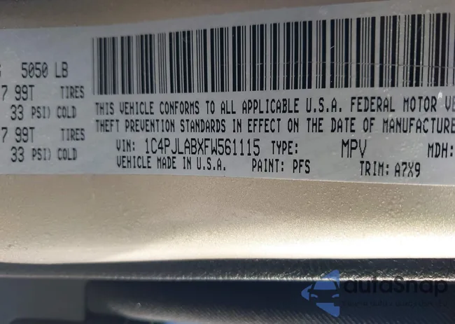 1C4PJLABXFW561115: 41969932