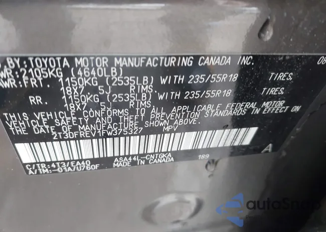 2T3DFREV1FW375327: 41971264