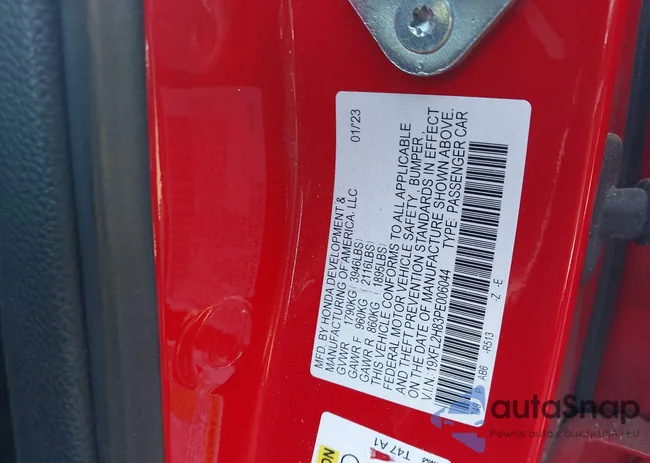 19XFL2H83PE006044: 41971391