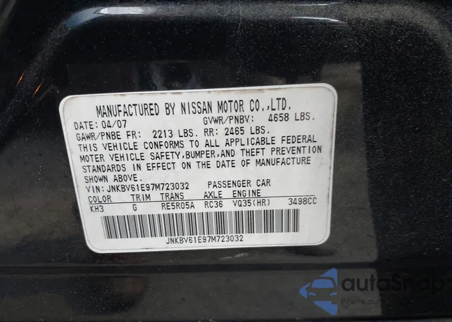 JNKBV61E97M723032: 41970554