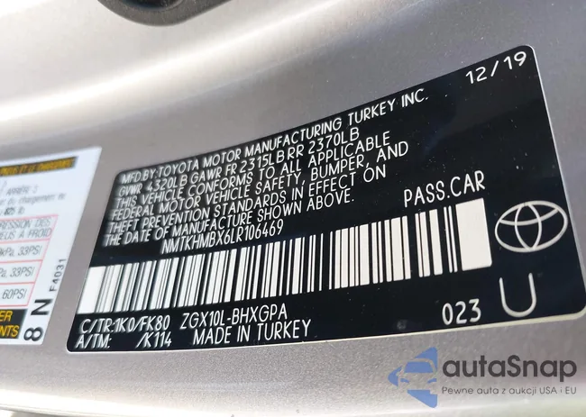 NMTKHMBX6LR106469: 41972012