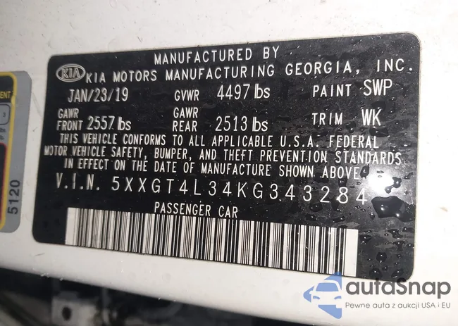 5XXGT4L34KG343284: 41972358