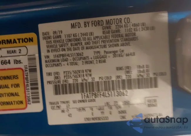 1FATP8FF4L5113062: 41971710